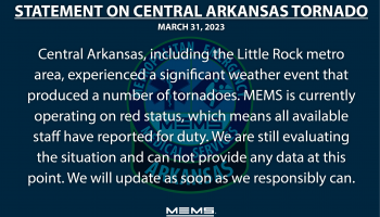 STATEMENT ON CENTRAL ARKANSAS TORNADO