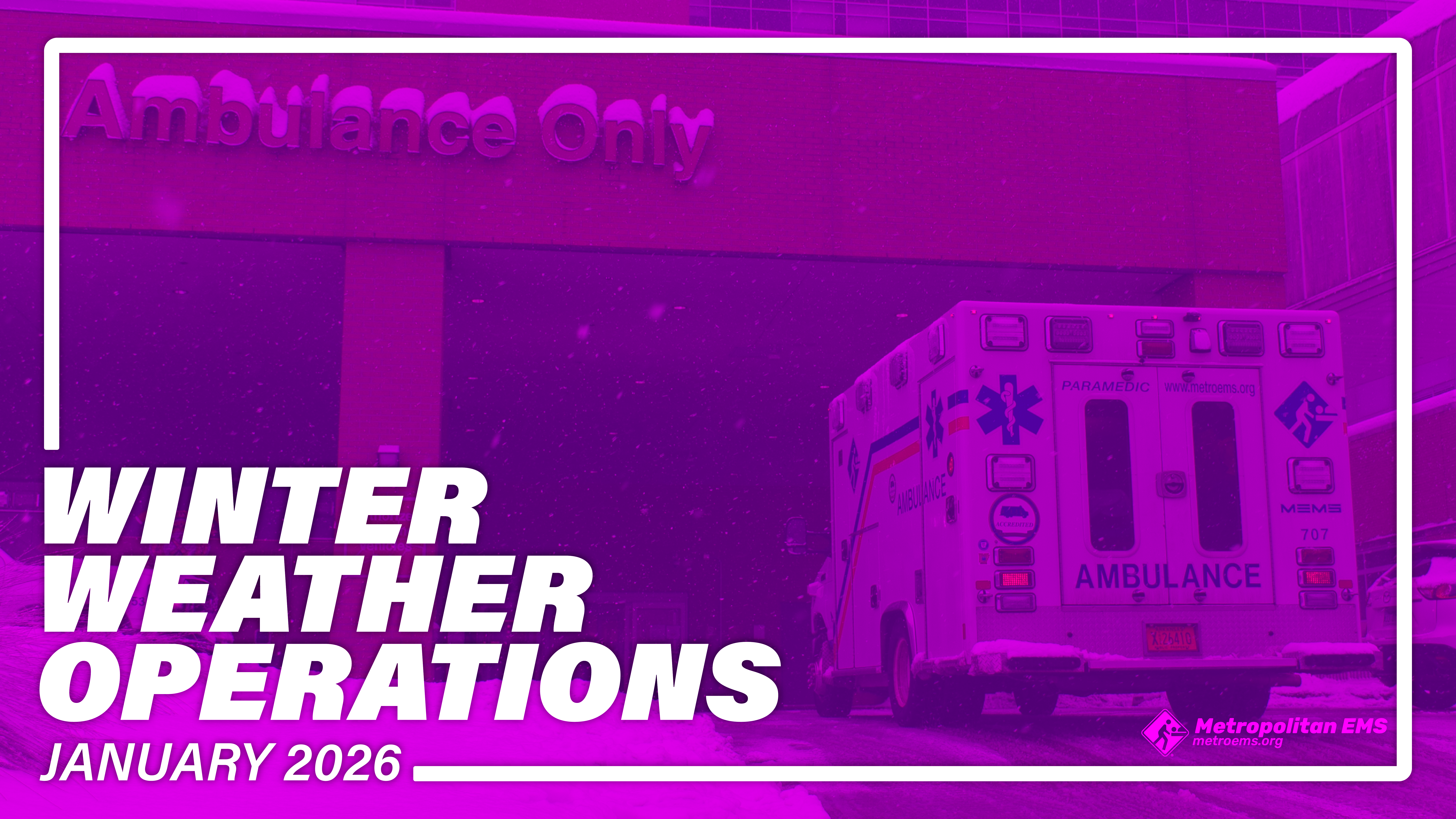 MEMS enters Purple Status ahead of Winter Storm